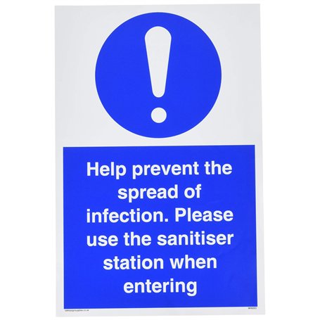 Viking Signs Panneau de sécurité en vinyle bleu fonctionnel