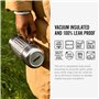 BLACK + BLUM - Gourde Isotherme Explorer Flask Duo - Thermos en Acier Inoxydable pour 2 Personnes - Avec 2 Tasses - Anse de Tran