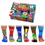 United Oddsocks - Petrol Heads - Boîte de 6 chaussettes Odd pour homme 39-46
