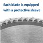 Lame de scie circulaire à bois Saxton TCT - 235 x 30 mm x alésage x 40 dents pour Bosch Makita Dewalt - TCT23540T