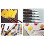 EXERZ Ensemble De Couteaux À Palette, 5 Pièces, Acier Inoxydable. Spatule, Grattoir. Fourniture D’art, Accessoires Pour Peinture
