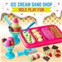GirlZone Cadeau Fille Kit de Sable pour Enfants - Glacerie de Sable Toutes les Couleurs - Ice Cream Shop Play Sand for Kids - Su