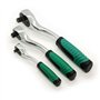 TOPWAY Clés à cliquet 3/8", Poignée de Clé à Douille à Dégagement Rapide 72 Dents, Acier au Chrome Vanadium de Haute Qualité, Ou
