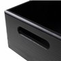 Creative Deco Caisse Bois Rangement Noir | 30 x 20 x 13 cm (+/- 1cm) | Boîte de Rangement Bois avec Poignées | Boite Rangement C