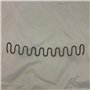 Black Barn Upholstery Supplies Lot de 5 ressorts de chaise Zig Zag + clips + clous 61 cm
