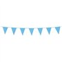 Happium Guirlande de fanions de 10 m de couleur unie pour décoration de fête (bleu layette)