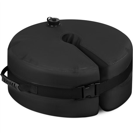 Rhino Poids de base de parapluie rond avec ouverture latérale Noir – Sac à eau pour porte-parapluie