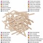 Handi Stitch Lot de 1000 Batonnet en Bois Naturel - L11 x l1 cm - Lot Géant de Batonnet Bois Lisse - Pour Projets Artistiques, T