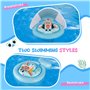 MYCARBON Bouée Bébé avec Pare Soleil Amovible Protection Solaire UPF 50+ Anti UV Bouée Piscine Bébé de 6 à 36 Mois, Flotteur Béb