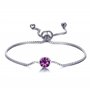 Philip Jones Bracelet de pierre de naissance de juin (Alexandrite) créé avec des cristaux de Zircondia®