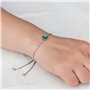 Philip Jones Bracelet de pierre de naissance de décembre (topaze bleue) créé avec des cristaux de Zircondia®