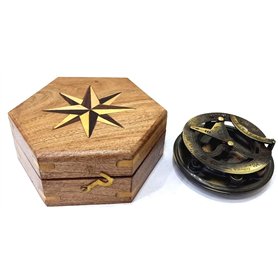 Cadran solaire fait main boussole dans un coffret cadeau cadran soleil montre capitaine navigation cadran solaire laiton nautiqu Cadran solaire fait main boussole dans un coffret cadeau cadran soleil montre capitaine navigation cadran solaire laiton nautiqu