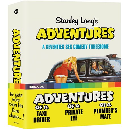 Stanley Long's Adventures: A Seventies Sex Comedy Threesome (UK Limited Edition) [Blu-ray] [2022] [Region Free]