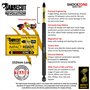 10 x SabreCut SCRH4152_10 152 mm H4 Hex Magnétique Impact Tournevis Embouts Set Single End Heavy Duty Compatible avec Dewalt Mil