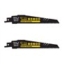 SabreCut SCRS956XHM_2 Lot de 2 lames de scie sabre en carbure de tungstène 6-8 TPI S956XHM Très rapide pour le bois et le plasti