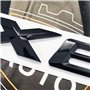 MCK Auto - X6 Noir Brillant Logo de Coffre Arrière Badge Arrière Emblème Modification de Tuning E71 F16 G06