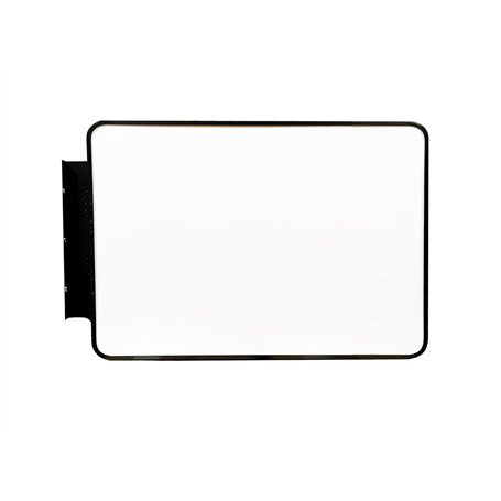 Panneau lumineux LED double face 80 x 60 cm rectangulaire pour publicité extérieure (noir)