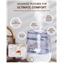 ADOV Humidificateur pour la maison, humidificateur à brume froide de 4 L pour chambre à coucher, humidificateur à ultrasons sile