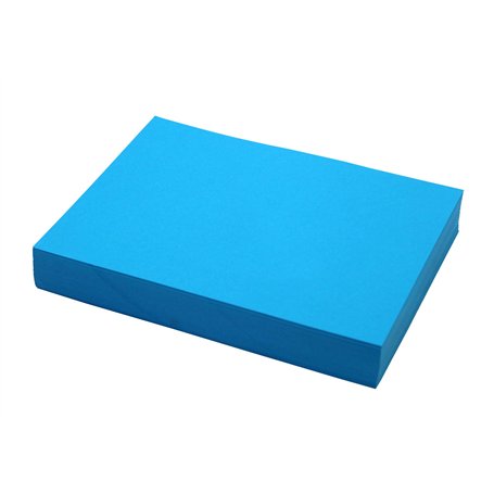 Hawksbill Lot de 100 cartes A4 bleu vif - 180 g/m² - Papier cartonné bleu de qualité supérieure - Idéal pour les arts