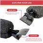 GADLANE Lot de 2 Grattoirs à Glace pour Voiture - Grattoir Pare Brise Voiture Gant pour Vitres, Grattoirs à Neige avec Doublure 