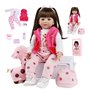 SYP Reborn Poupée Bébé Fille 24 Pouces 60cm Silicone Vinyle Reborn Fille Bébé Reborn Réaliste Reborn Babys Dolls Cadeau d'annive