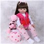 SYP Reborn Poupée Bébé Fille 24 Pouces 60cm Silicone Vinyle Reborn Fille Bébé Reborn Réaliste Reborn Babys Dolls Cadeau d'annive