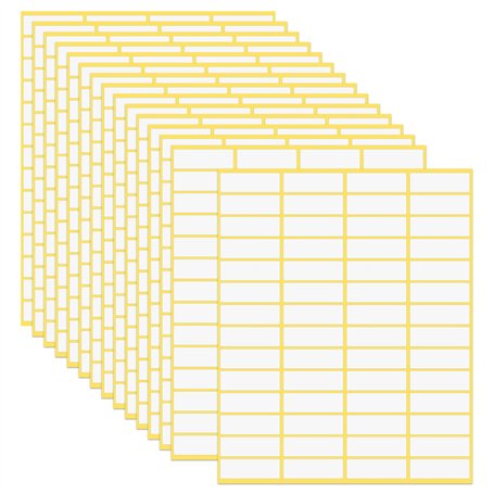 15 Feuilles Autocollant Étiquette