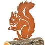 Vesaneae Piquet d'Écureuil Patinés, Écureuil Décoration de Jardin, Écureuil Rouillé avec Vis, Jardin De Silhouette Animale, Stat
