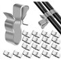 Clips De Fil Métallique 50 Pièces Clips De Câble De Panneau Solaire Clips De Fil De Remorque Clips Pour Câble Photovoltaïque Cli