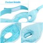 Anseom Masque Yeux Froid, Lot de 2 Masques de Refroidissement pour Les Yeux, Rafraîchissant Réutilisable Masque Gel Compresse Ch