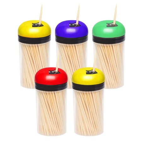 Lot de 5 cure-dents en bois pour nettoyer les dents de cocktail en bois pour ramasser les fruits