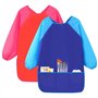Hoxfly 2PCS Blouse Peinture Enfant 5-10 ans
