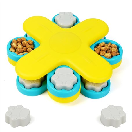 BELLE VOUS Jouet Interactif Puzzle pour Chien - Jeu Intelligence Chien avec Distributeur de Friandises - Chiens de Toutes Taille