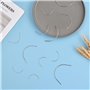 Wisebom 12 Pcs Aiguilles Courbées Set 6 Tailles C Type Aiguilles à Coudre Main Kit 2/2.5/3/3.5/4/5 pouces C Type Aiguilles à Cou