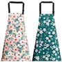 OWill 2 Pack Tabliers de Cuisine Femme Imperméable Tablier Réglable avec Poches pour Cuisine