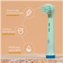 Brossette Compatible Oral B Enfant | OralVista Pack de 4 Têtes de Brosse à Dents Électriques Colorées pour Enfants | Doux pour l
