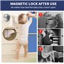 CNMTCCO Serrure Magnétique Invisible pour Sécurité Enfant, 12Serrures + 3Clés, Sécurité Placard Bébé, Protection pour Placards,