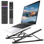 Euqvunn Support Ordinateur Portable -[Réglage 10 Angles] En Alliage d'Aluminium Pliable & Portable Support pour PC