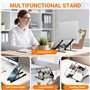 Euqvunn Support Ordinateur Portable -[Réglage 10 Angles] En Alliage d'Aluminium Pliable & Portable Support pour PC, Design Antid