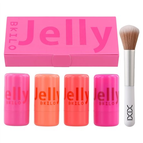 4 Blush Sticks Avec Pinceau - Longue Tenue Waterproof Non Gras Blushs Essence