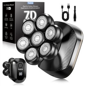 Topipop Rasoir Tete Chauve Homme,7D Tondeuse Crane Chauve Tête de Rasage Amovible étancheRasoir Crane,Tondeuse Crane Chauve Sec  Topipop Rasoir Tete Chauve Homme