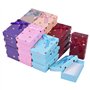24 Pièces Nœud Bijoux Boîte Cadeau, Boîte à Bijoux en Carton avec Rempli, Petite Boîtes-Cadeaux, Boîte D'emballage de Bijoux, Co