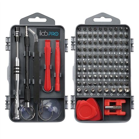 ilabPRO Kit d'outils de réparation de 120 pièces avec embouts de tournevis de précision