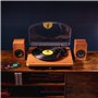 Roxel VRP-90 Tourne-disque avec haut-parleurs stéréo, tourne-disque vinyle avec haut-parleur, 3 vitesses et 3 tailles pour diver