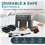 ONE Emporium Ensemble 11 Accessoires Ninja Air Fryer – Compatible avec Friteuses à Panier Double – Comprend Grilles, Doublures S