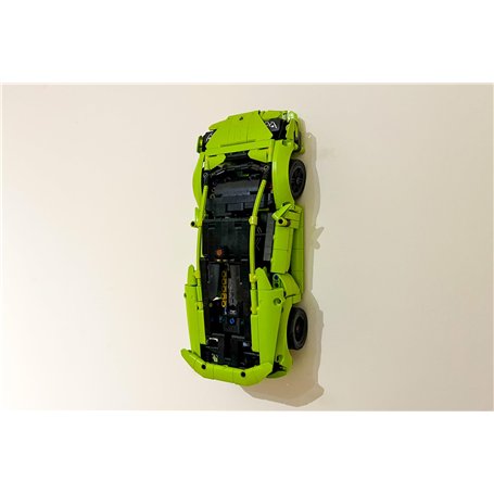 3Dudes & Dad Support mural compatible avec LEGO® Technic Huracan Tecnica – Crochet de rangement conçu sur mesure pour l'ensemble
