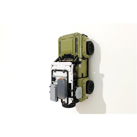 3Dudes & Dad Support mural compatible avec LEGO® Technic Land Rover Defender – Crochet de rangement conçu sur mesure pour l'ense