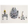 3Dudes & Dad Support mural compatible avec Lego® Star Wars Y-Wing Starfighter - Crochet de rangement conçu sur mesure pour l'ens