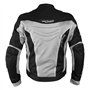Eté Blouson Textile Touring Sport Moto Scooter Mesh Doublure Impermeable Gris M