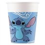 Procos Stitch Lot de 52 serviettes en papier 2 plis 2 plis 16 assiettes 23 cm 16 tasses 200 ml